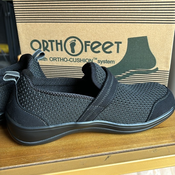 QUINCY Slip on by ORTHOFEET black size 7.5 x-wide DIABETIC SHOE. New - Picture 3 of 9